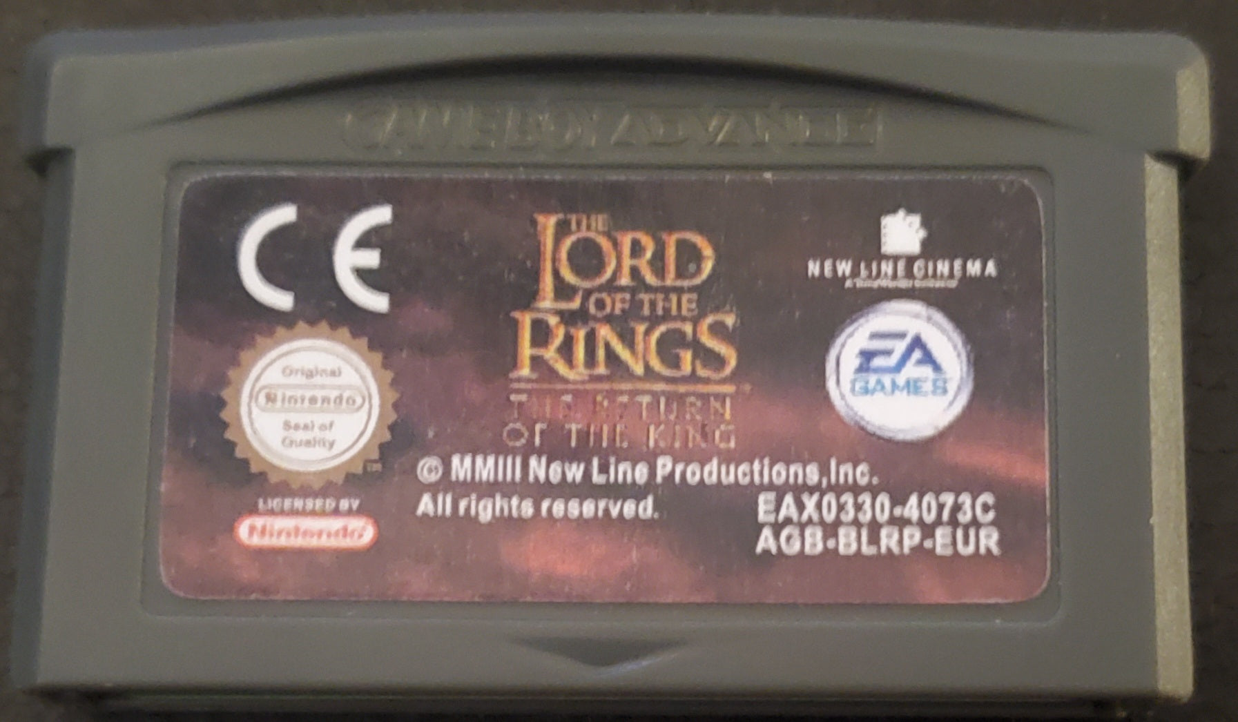 Lord of the Rings The Return of the King GBA Video Game Boy Advance 2003 EUR